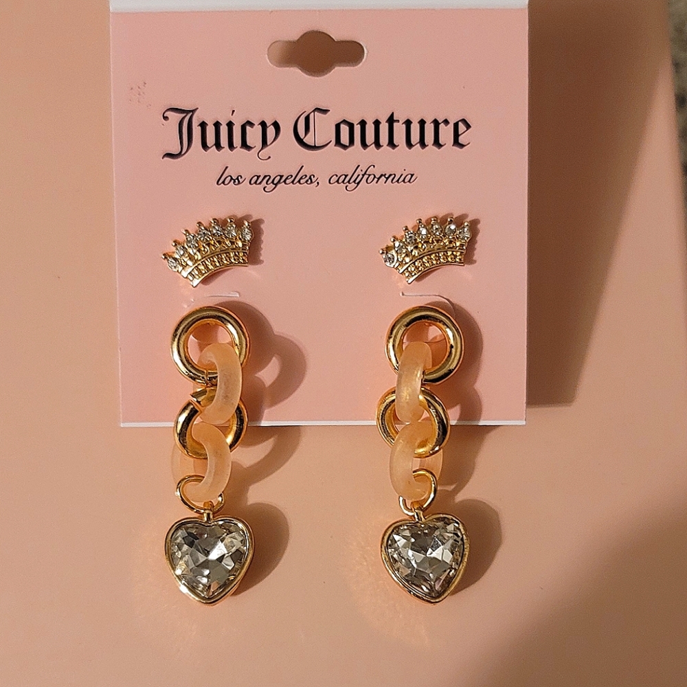 Juicy Couture 2 pair earrings